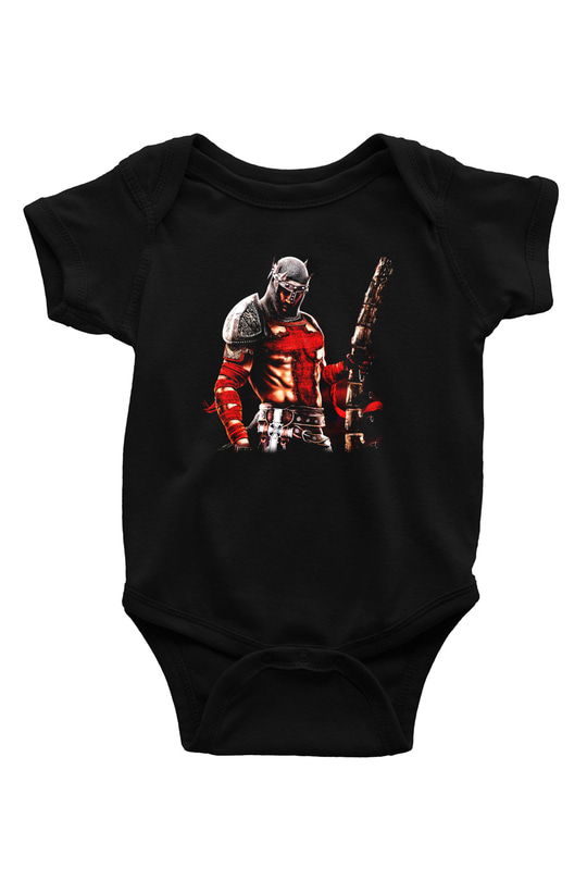 Dante's Inferno Baskılı Siyah Bebek Body - Zıbın