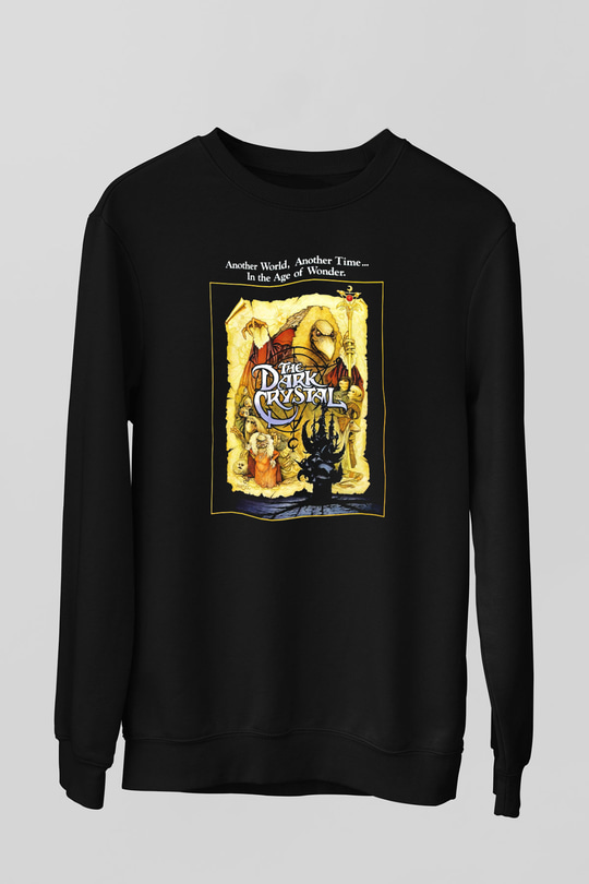 Dark Crystal Siyah Unisex Sweatshirt