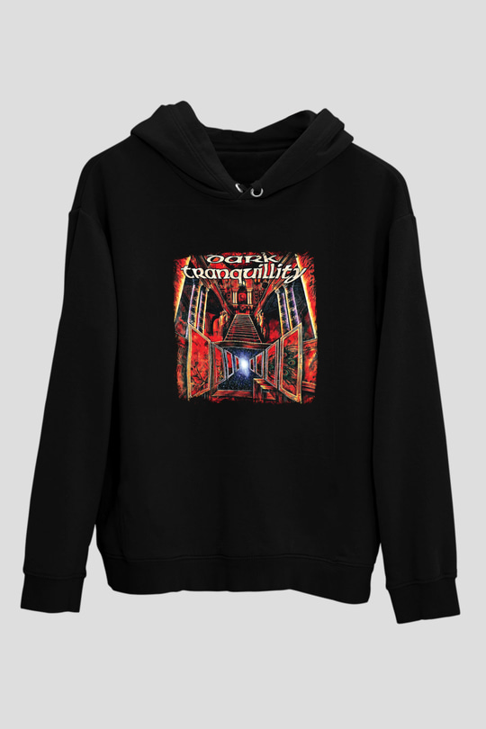 Dark Tranquillity Baskılı Unisex Siyah Hoodie