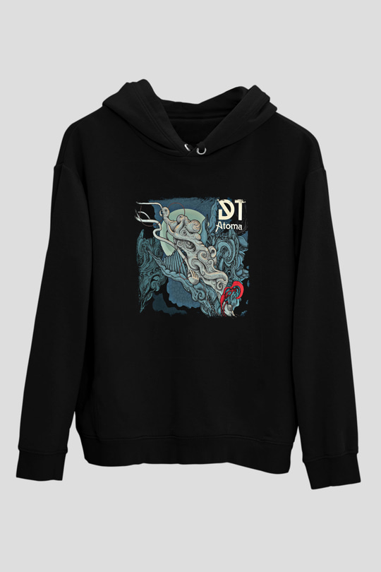 Dark Tranquillity Baskılı Unisex Siyah Hoodie