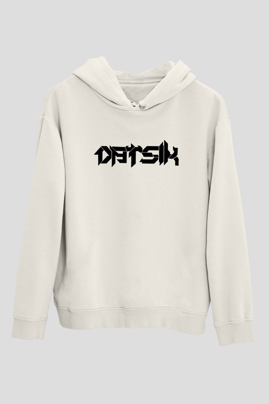 Datsik Beyaz Unisex Kapüşonlu Sweatshirt