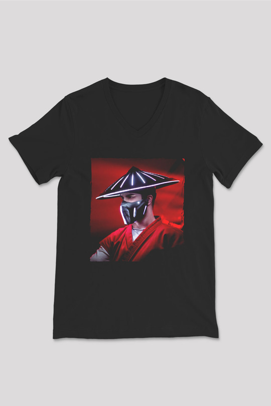 Datsik Siyah Unisex V Yaka Tişört