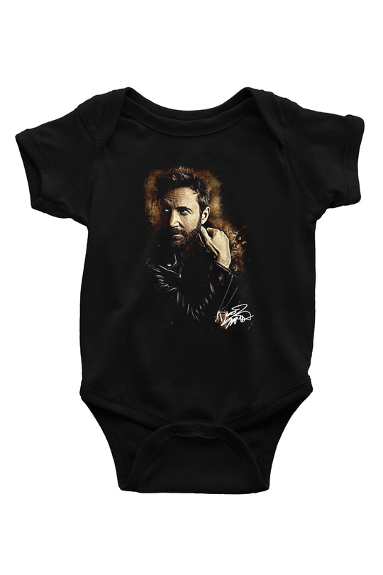David Guetta Siyah Bebek Body - Zıbın