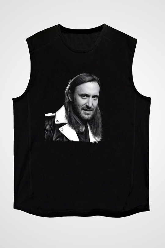 David Guetta Siyah Unisex Kolsuz Tişört