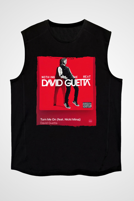 David Guetta Siyah Unisex Kolsuz Tişört