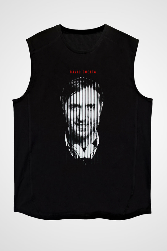 David Guetta Siyah Unisex Kolsuz Tişört