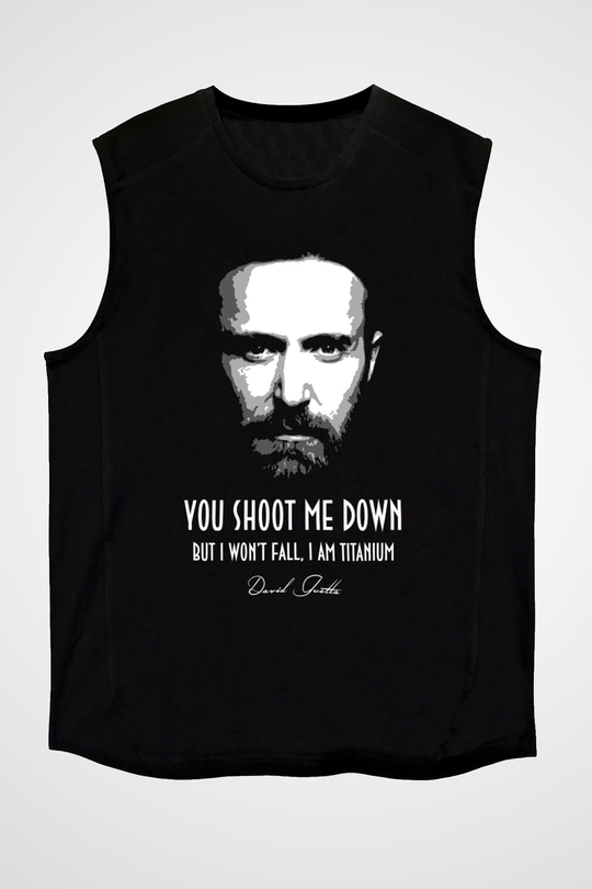 David Guetta Siyah Unisex Kolsuz Tişört