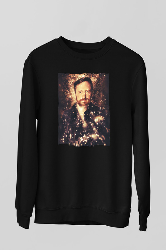 David Guetta Siyah Unisex Sweatshirt