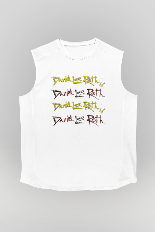 David Lee Roth Band Beyaz Unisex Kolsuz Tişört