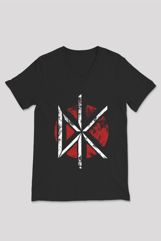 Dead Kennedys Siyah Unisex V Yaka Tişört T-Shirt
