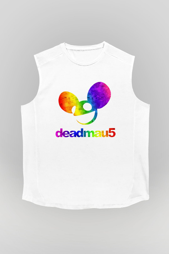 Deadmau5 Beyaz Unisex Kolsuz Tişört