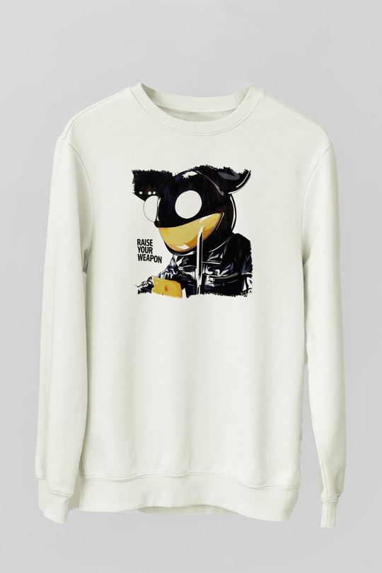 Deadmau5 Beyaz Unisex Sweatshirt