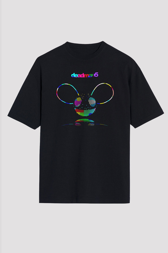 Deadmau5 Siyah Unisex Oversize Tişört T-Shirt
