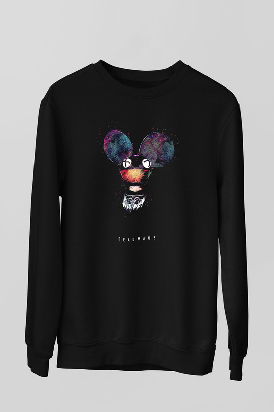 Deadmau5 Siyah Unisex Sweatshirt