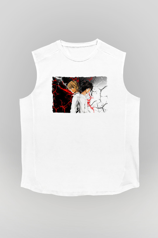 Death Note Beyaz Unisex Kolsuz Tişört