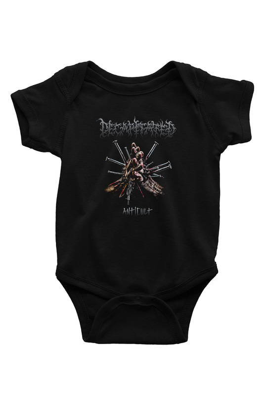 Decapitated Baskılı Unisex Siyah Bebek Body - Zıbın