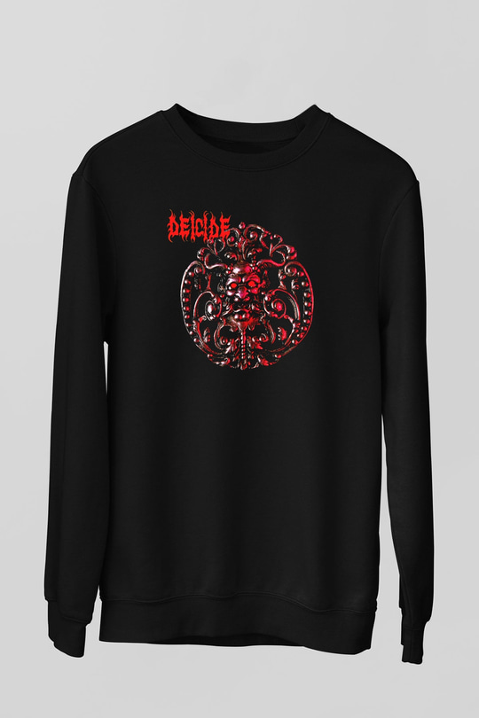 Deicide Baskılı Unisex Siyah Sweatshirt