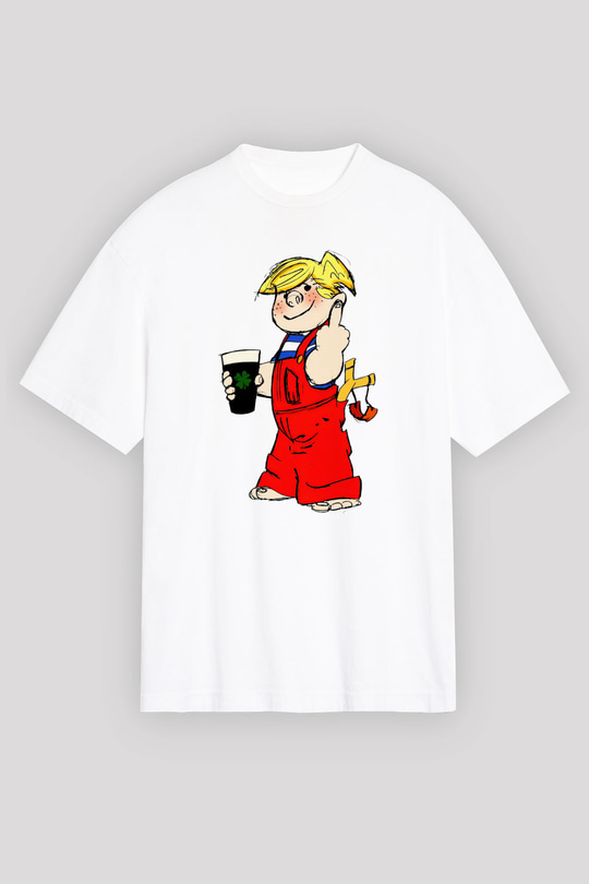 Dennis the Menace Beyaz Unisex Tişört T-Shirt