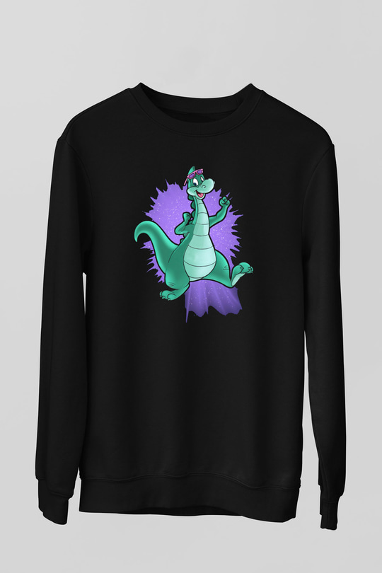 Denver, the Last Dinosaur Siyah Unisex Sweatshirt