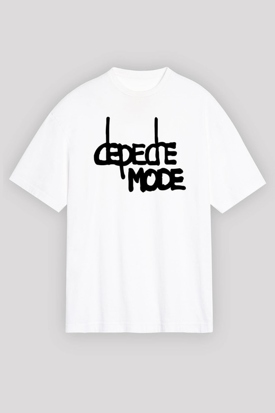 Depeche Mode Beyaz Unisex Oversize Tişört T-Shirt