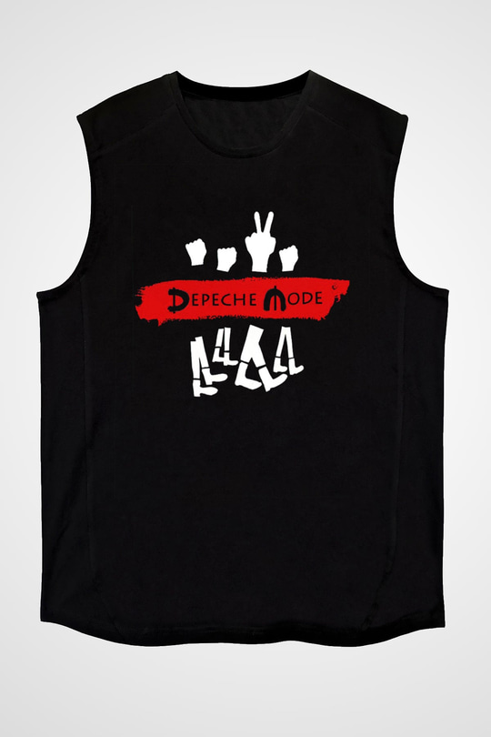 Depeche Mode Siyah Unisex Kolsuz Tişört