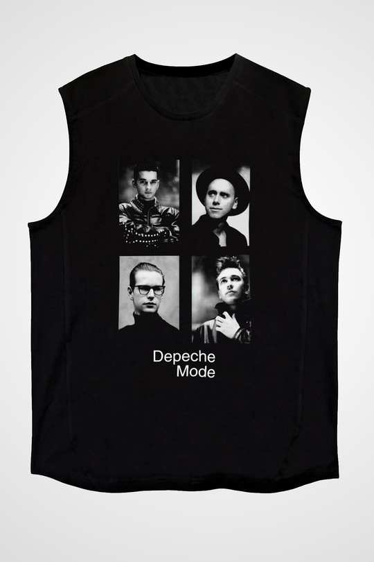 Depeche Mode Siyah Unisex Kolsuz Tişört