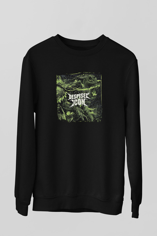 Despised Icon Baskılı Unisex Siyah Sweatshirt