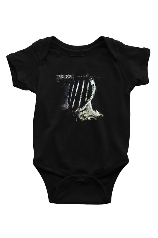 Desultory Baskılı Unisex Siyah Bebek Body - Zıbın