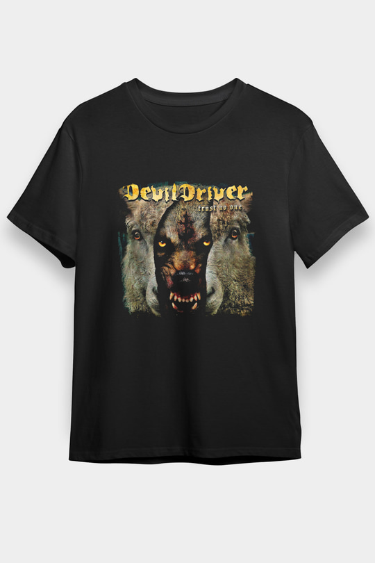 Devil Driver Baskılı Unisex Siyah Tişört
