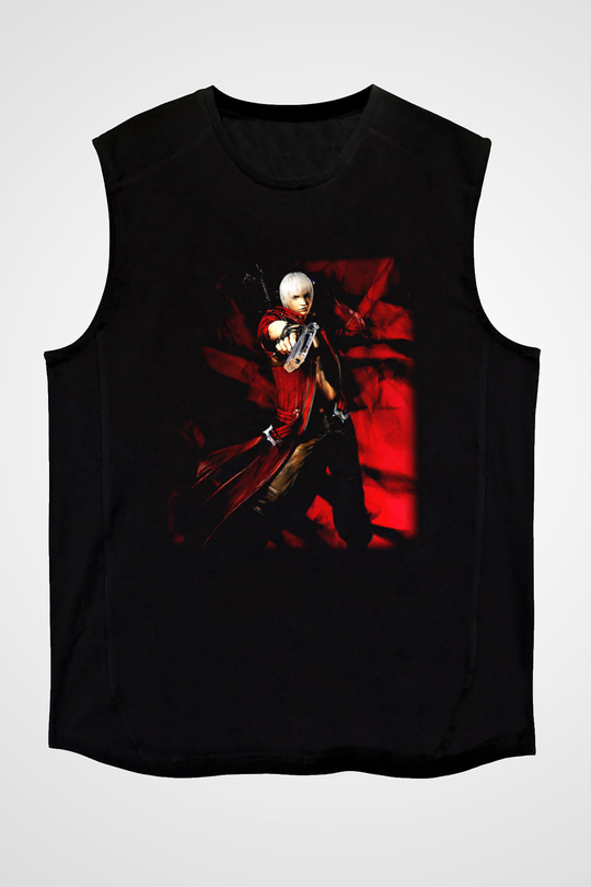 Devil May Cry Siyah Unisex Kolsuz Tişört
