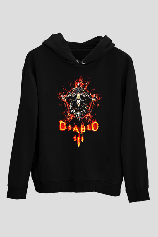 Diablo Siyah Unisex Hoodie