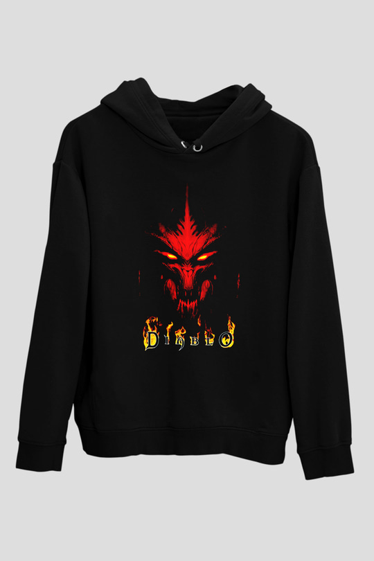 Diablo Siyah Unisex Hoodie
