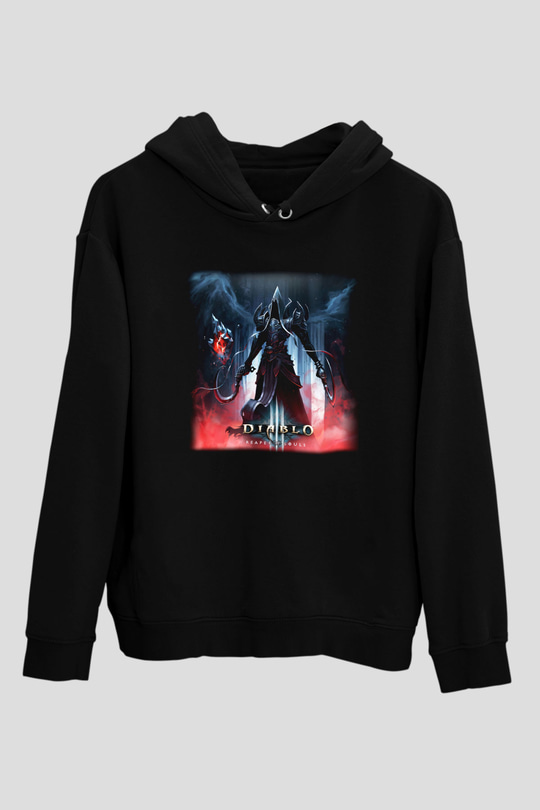 Diablo Siyah Unisex Hoodie