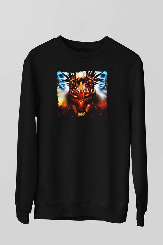 Diablo Siyah Unisex Sweatshirt