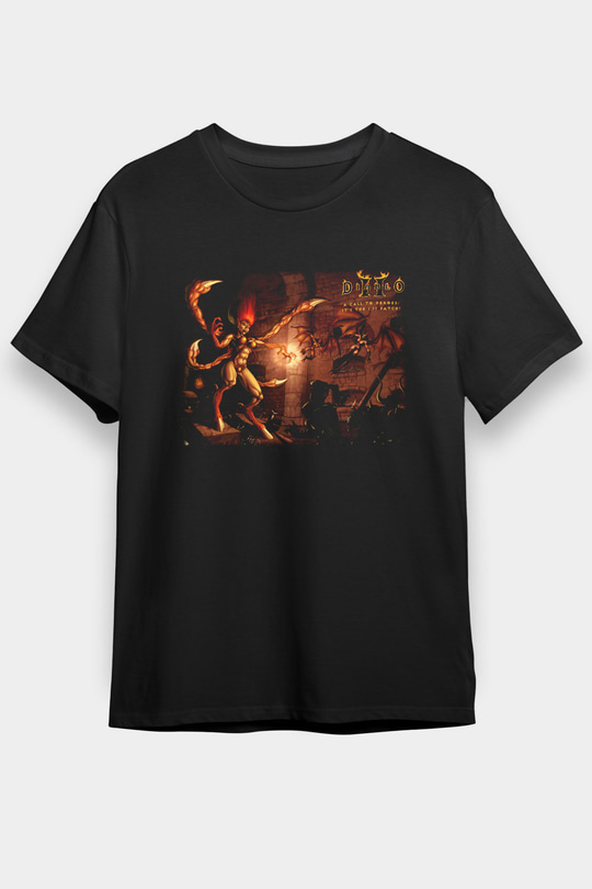 Diablo Siyah Unisex Tişört T-Shirt
