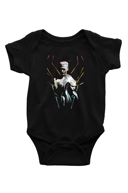 Die Antwoord Baskılı Unisex Siyah Bebek Body - Zıbın