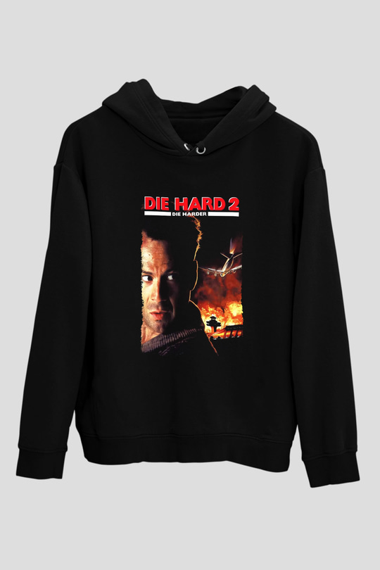 Die Hard Siyah Unisex Hoodie