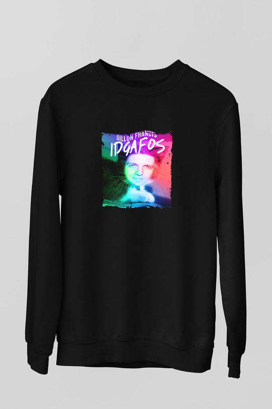 Dillon Francis Baskılı Unisex Siyah Sweatshirt