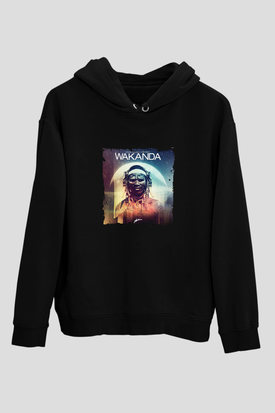 Dimitri Vegas & Like Mike Baskılı Unisex Siyah Hoodie