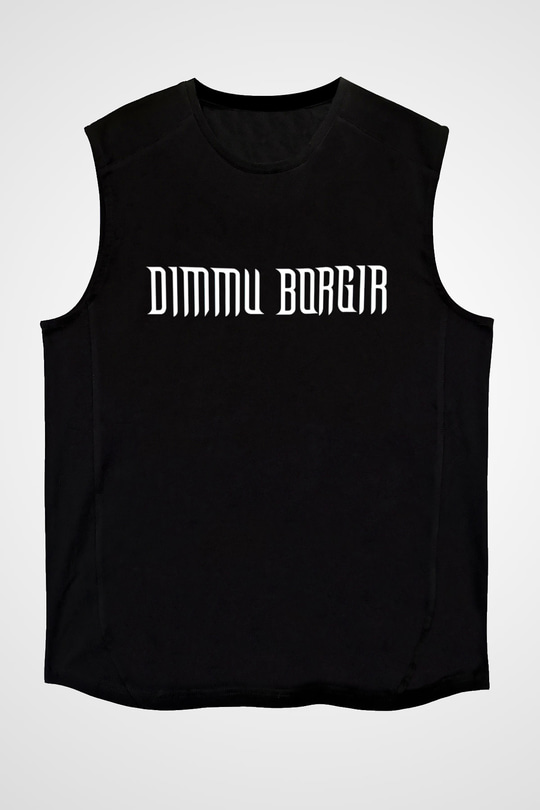 Dimmu Borgir Baskılı Unisex Siyah Kolsuz Tişört - Tshirt