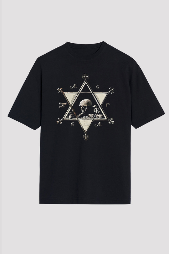 Dimmu Borgir Baskılı Unisex Siyah Oversize Tişört - Tshirt