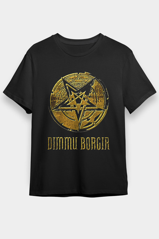 Dimmu Borgir Baskılı Unisex Siyah Tişört - Tshirt