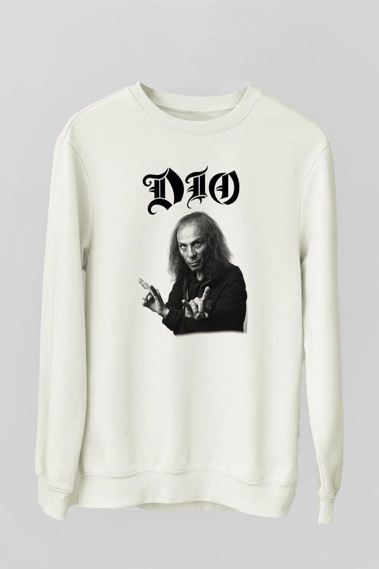 Dio Beyaz Unisex Sweatshirt