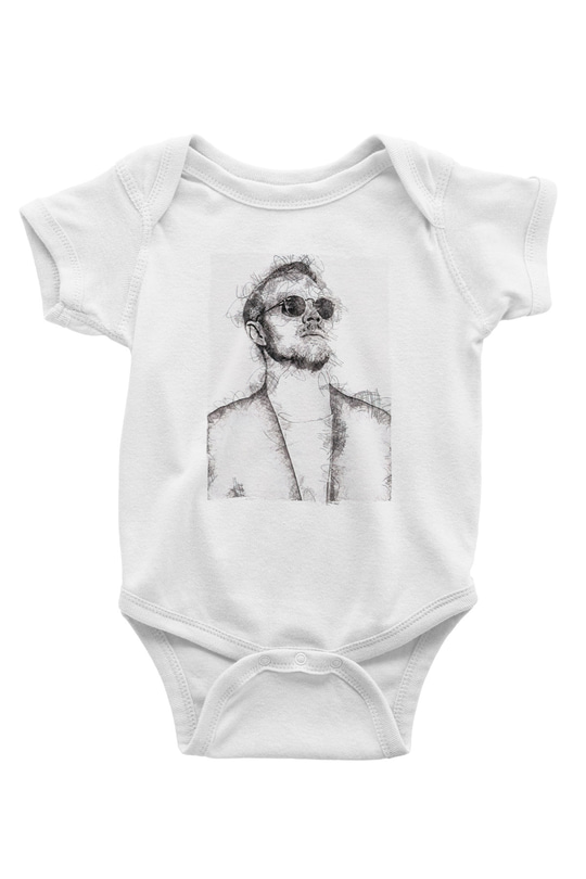 Diplo Beyaz Bebek Body - Zıbın