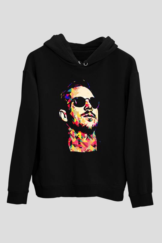 Diplo Siyah Unisex Kapüşonlu Sweatshirt