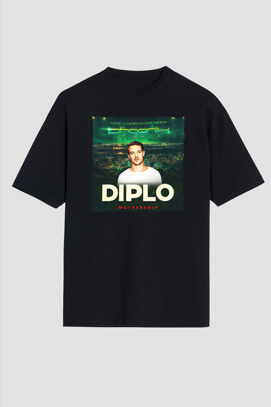 Diplo Siyah Unisex Tişört T-Shirt - TişörtFabrikası