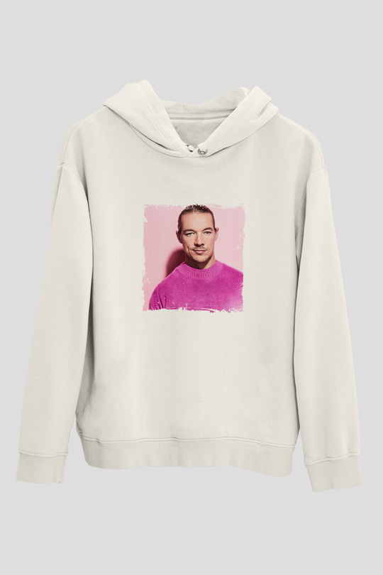 DiploBaskılı Beyaz Hoodie