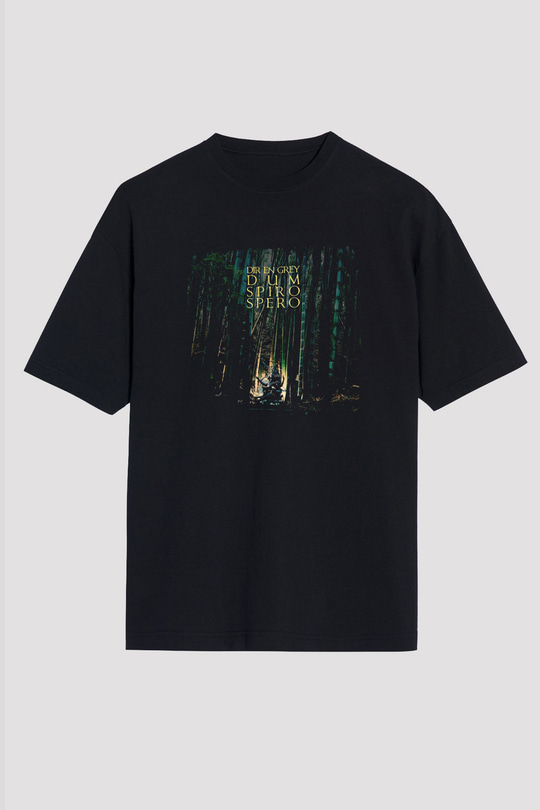 Dir En Grey Baskılı Unisex Siyah Oversize Tişört