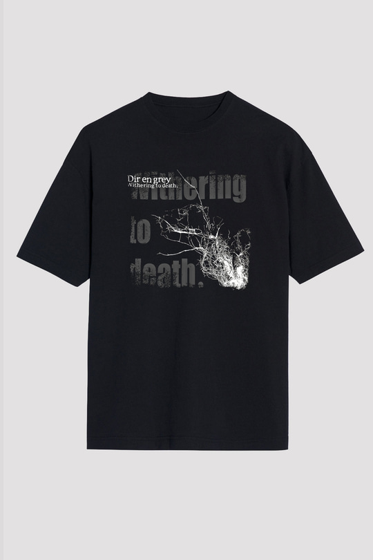 Dir En Grey Baskılı Unisex Siyah Oversize Tişört