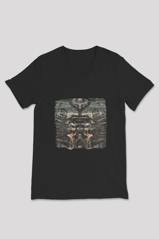 Dir En Grey Baskılı Unisex Siyah V Yaka Tişört